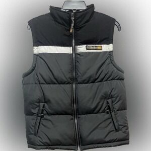 ZeroXPosur Sporty Gilet Youth Boys Size 14-16 Black White & Charcoal Gray Jacket